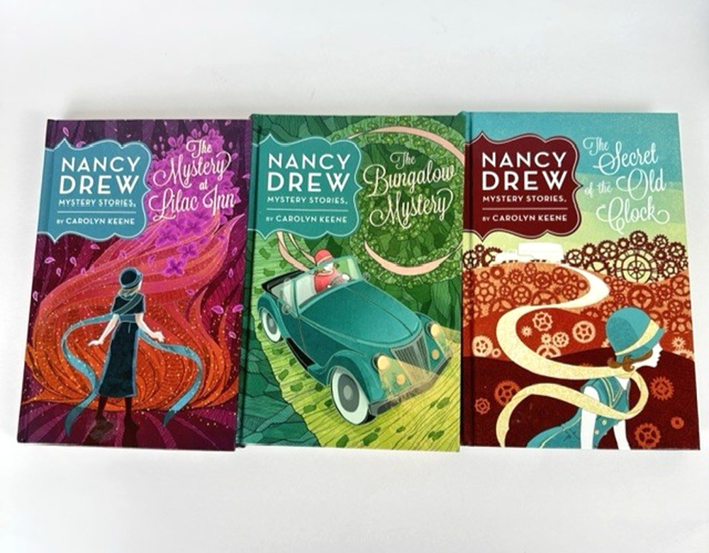 Nancy Drew Mystery Stories Caroline Keene Hardcover Books 1, 3, & 4 Lot 2014